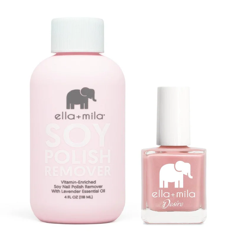 Crystal nail art decorations-ella+mila - Soy Polish Remover & Luminous - .45oz