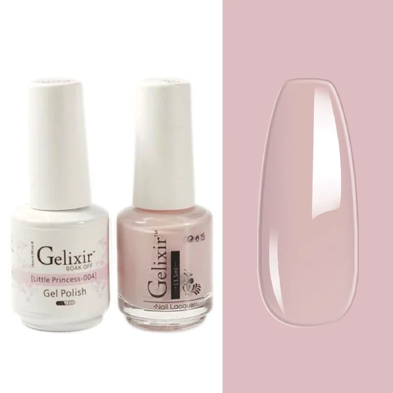 Long-lasting gel nail polish-GELIXIR GEL COLOR  - GLX004 - Duo Gel & Polish 0.5oz