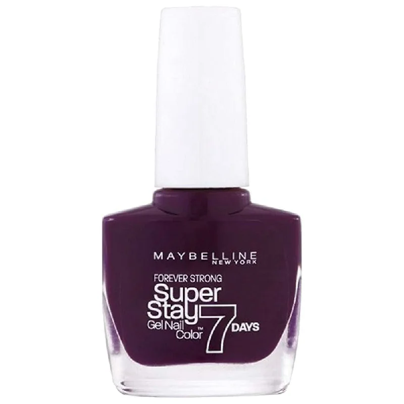 Mirror nail polish powder-Maybelline Superstay 7 Days Gel Nail Polish 05 Extreme Blackcurrant