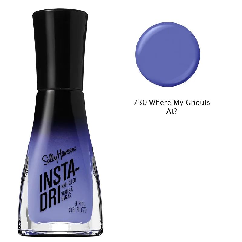 Durable nail gel topper-Sally Hansen Insta-Dri Nail Polish 730 Where My Ghouls At?