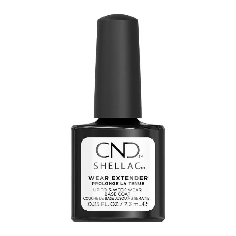 Fast-dry nail top coat-CND Shellac Wear Extender Base Coat .25 oz.