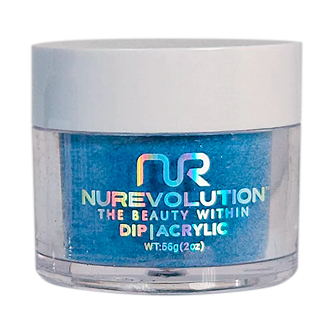 Bright nail polish shades-NuRevolution Trio Dip/Acrylic Powder 197 Fat Tuesday