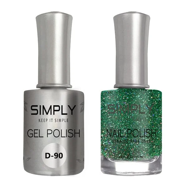 Glittery nail gel finish-D090 - SIMPLY MATCHING DUO