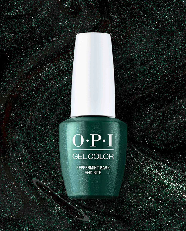 Fast-dry nail gloss-OPI GELCOLOR - HPQ01 - PEPPERMINT BARK AND BITE