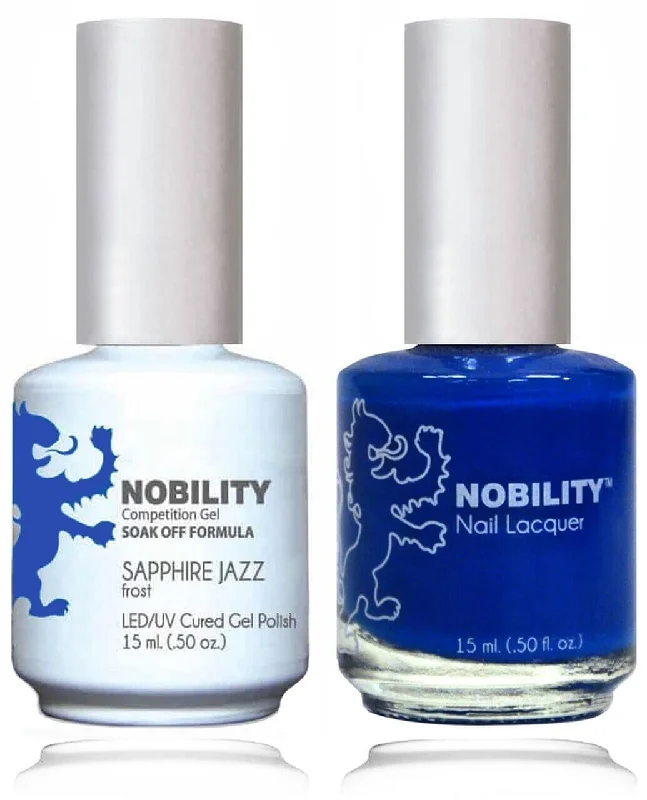 Organic nail cuticle oil-NBCS094 - NOBILITY GEL POLISH & NAIL LACQUER - SAPPHIRE JAZZ 0.5oz