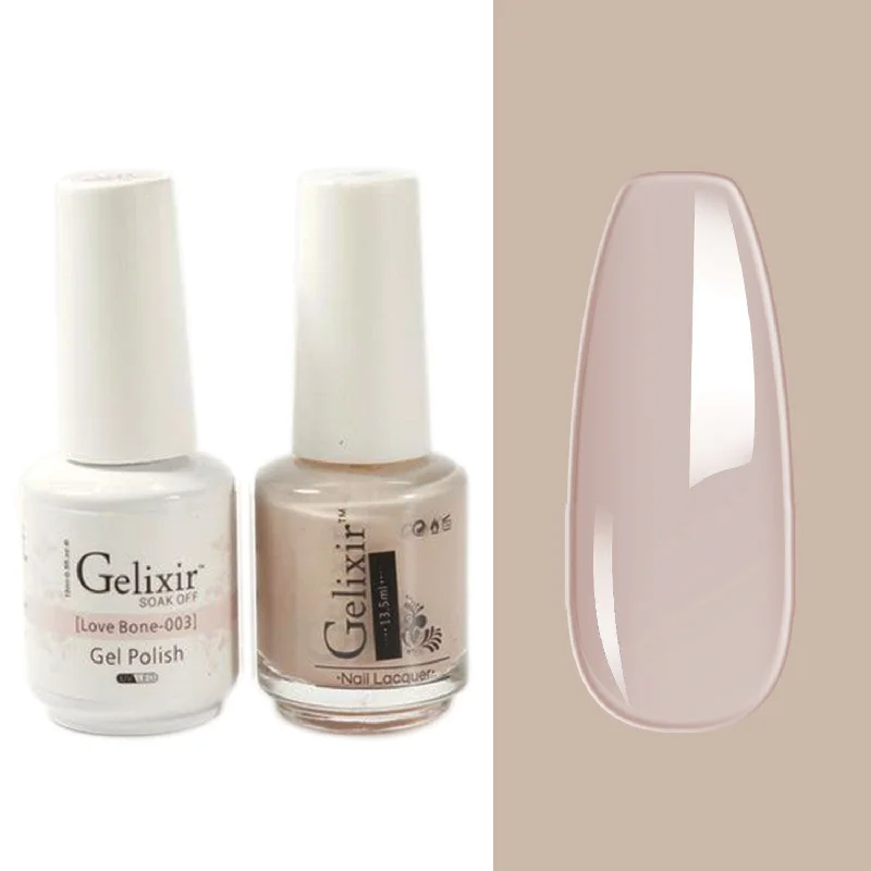 Glitter nail art toppers-GELIXIR GEL COLOR  - GLX003 - Duo Gel & Polish 0.5oz