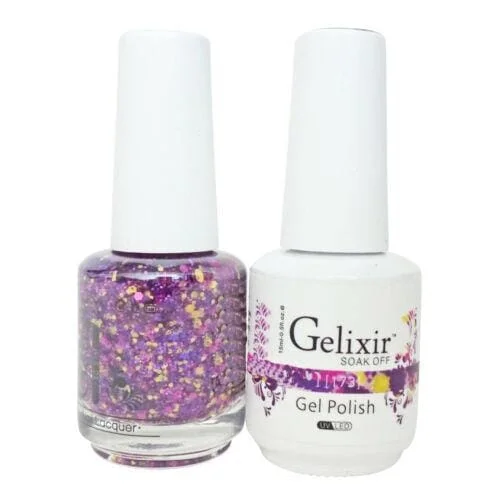 Chrome nail polish-GELIXIR GEL COLOR  - GLX173 - Duo Gel & Polish 0.5oz