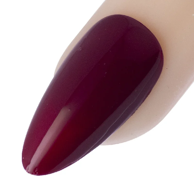 Quick-cure nail topper-Am I Right Or Am I Right, Dark Crimson Red, 10ml