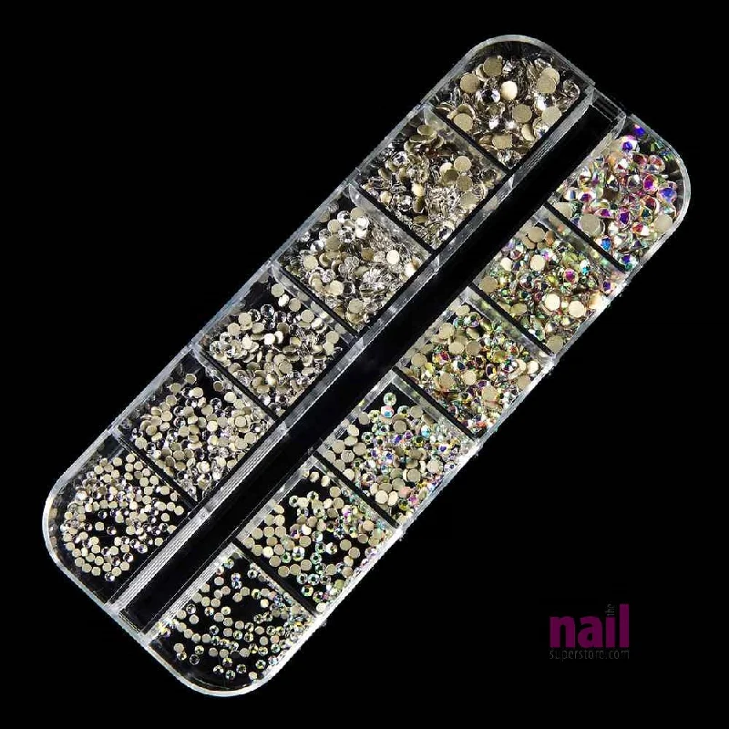 Fast-dry nail sealant-Flatback Bling 3D Nail Art Rhinestones | Pack #1 - Pack