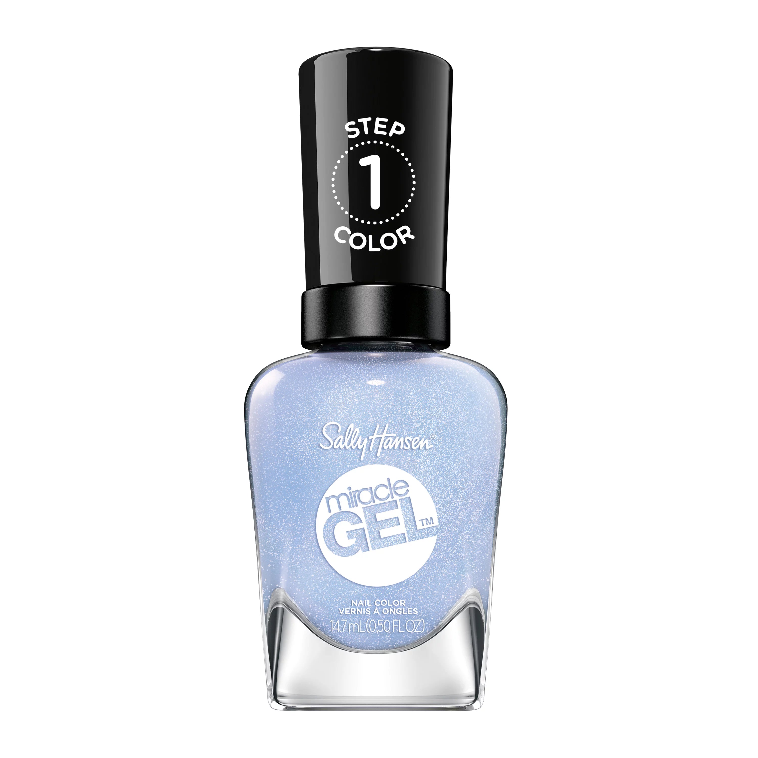 Dual-tone nail varnish-Sally Hansen Miracle Gel Nail Polish 627 Blue Skies Ahead