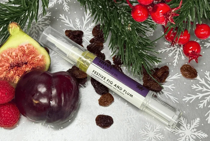 Dual-tone nail gel polish-Nail & Cuticle Oil Pen - Festive Fig & Plum