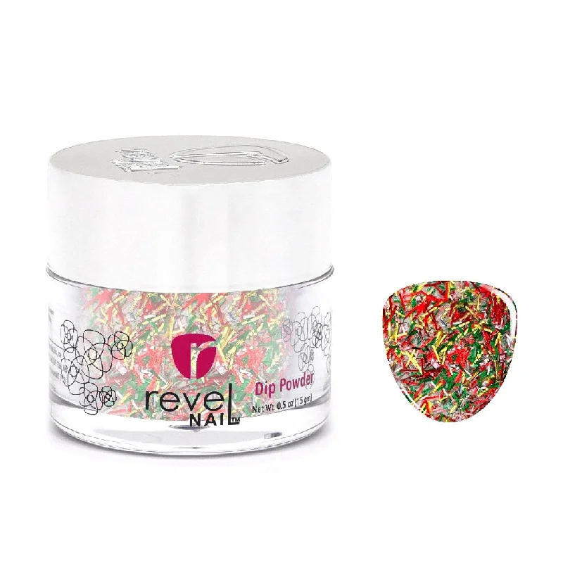 Multi-tone nail gel-D650 Fruitcake Multi Glitter Dip Powder