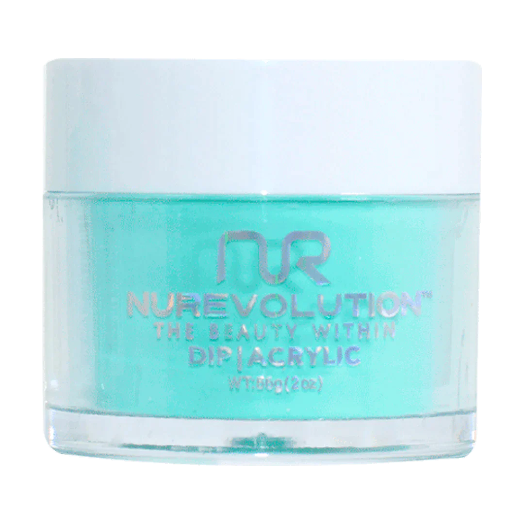 Eco-friendly nail varnish-NuRevolution Trio Dip/Acrylic Powder 009 Stone Jade