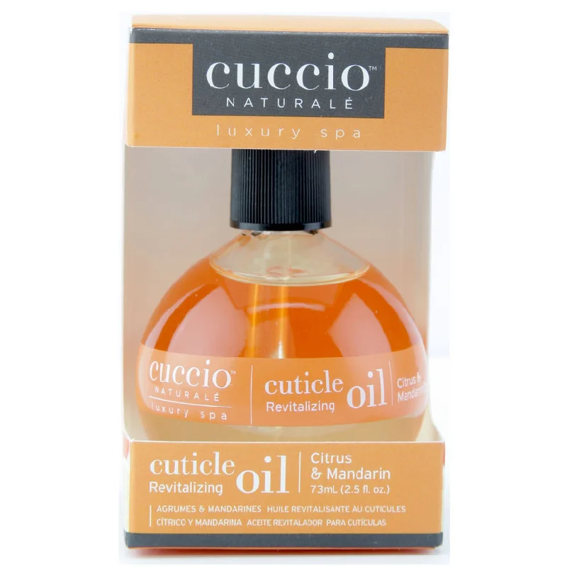 Chrome nail polish topper-Cuccio - Revitalizing Cutcile Oil - Citrus & Mandarin 2.5 oz