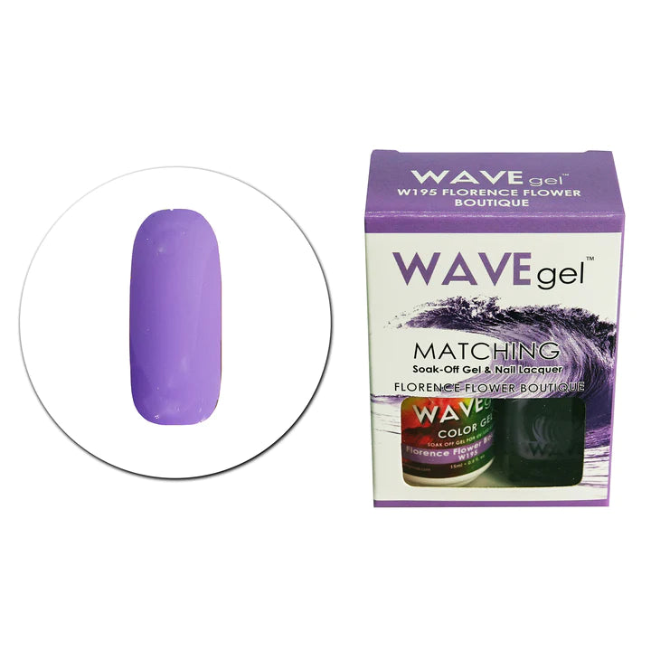 Non-toxic nail polish remover-WAVE GEL MATCHING SET #195 - Florence Flower Boutique