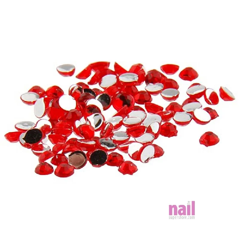 Smooth nail gel sealant-Nail Art Rhinestone | Red - 100 pcs