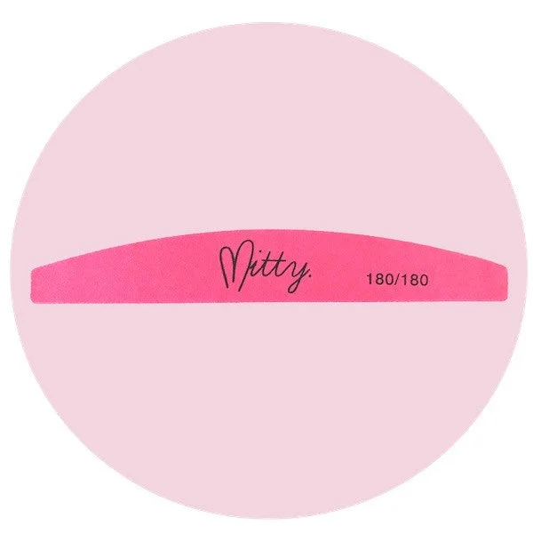 Gentle nail cuticle cream-Mitty 180/180 Nail File - Pink