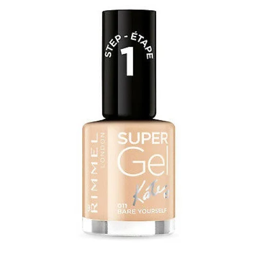 Two-tone nail polish kits-Rimmel London Super Gel by Kate Nail Polish 011 Bare Yourself