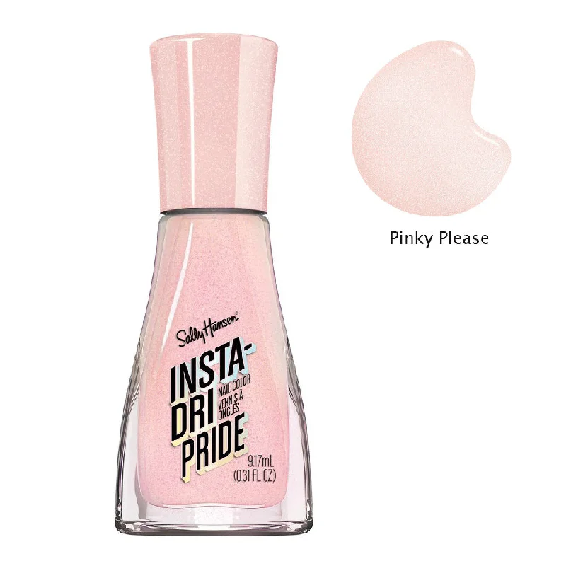 Glitter nail top coat-Sally Hansen Insta-Dri Pride Nail Colour Nail Polish 743 Pinky Please