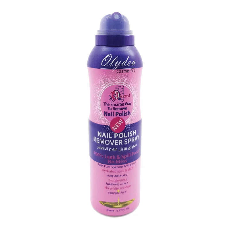 Smooth nail gel sealant-Olydea Nail Polish Remover Spray 200 ML  Oil - Pink