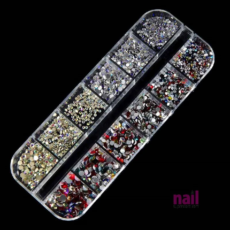 Diamond nail art accents-Flatback Bling 3D Nail Art Rhinestones | Pack #5 - Pack