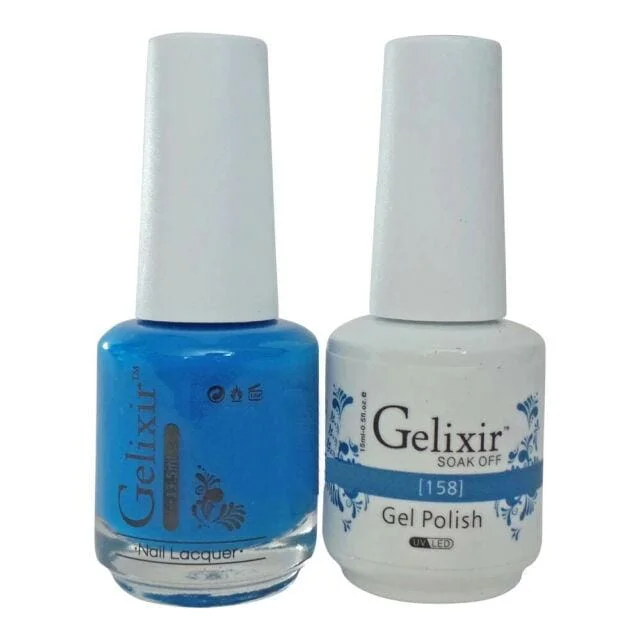 Quick-set nail top coat-GELIXIR GEL COLOR  - GLX158 - Duo Gel & Polish 0.5oz