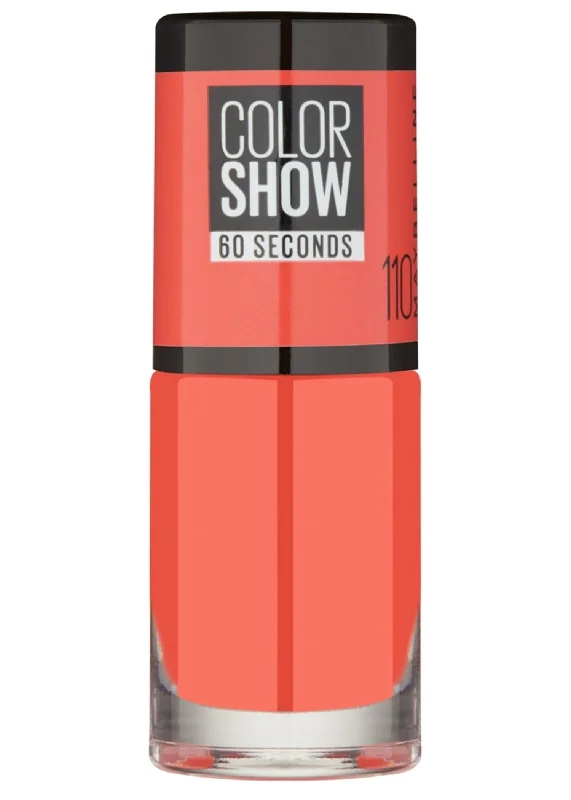 Portable nail polish organizer-Maybelline Color Show 60 Seconds Nail Polish 110 Urban Coral