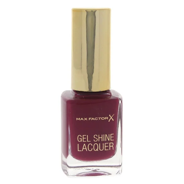 Shiny nail polish overlay-Max Factor Gel Shine Lacquer Nail Polish 55 Sparkling Berry