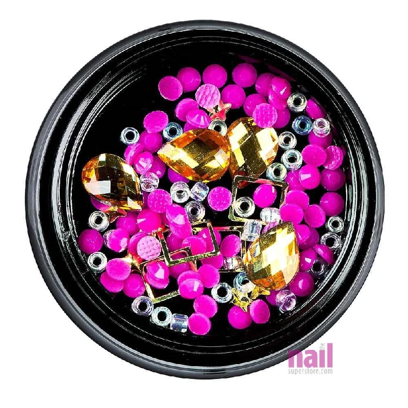 Floral nail art stickers-Zircon Nail Art Rhinestones | Pack #27 - Pack