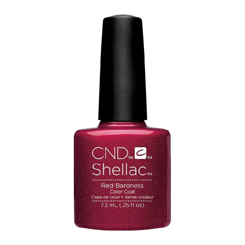 Nude nail polish shades-CND Shellac Red Baroness 139