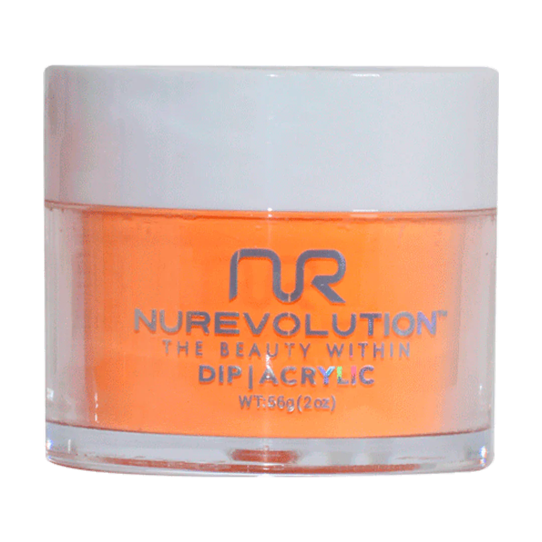 Rapid-dry nail polish-NuRevolution Trio Dip/Acrylic Powder 075 Jack-o'-latern