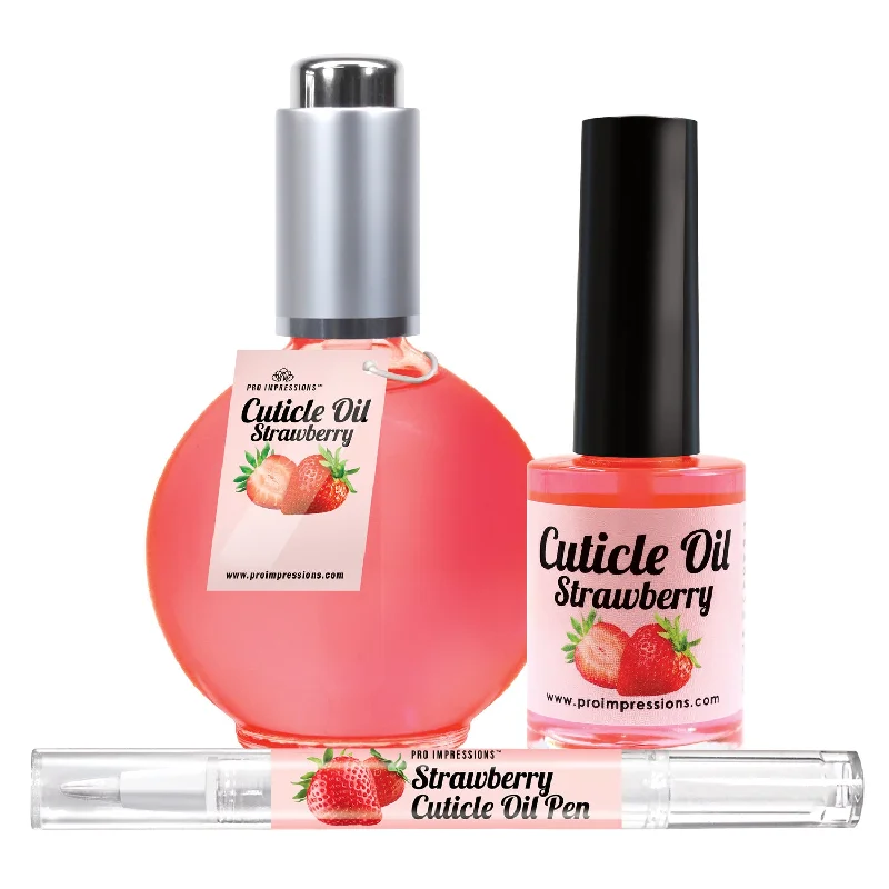 Matte nail polish sealant-Strawberry Scented Cuticle Oil