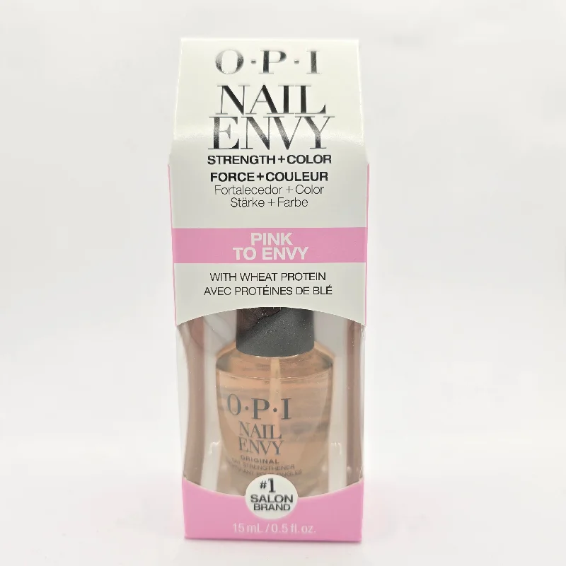 Neutral nail gel tones-OPI NAIL ENVY PINK TO ENVY