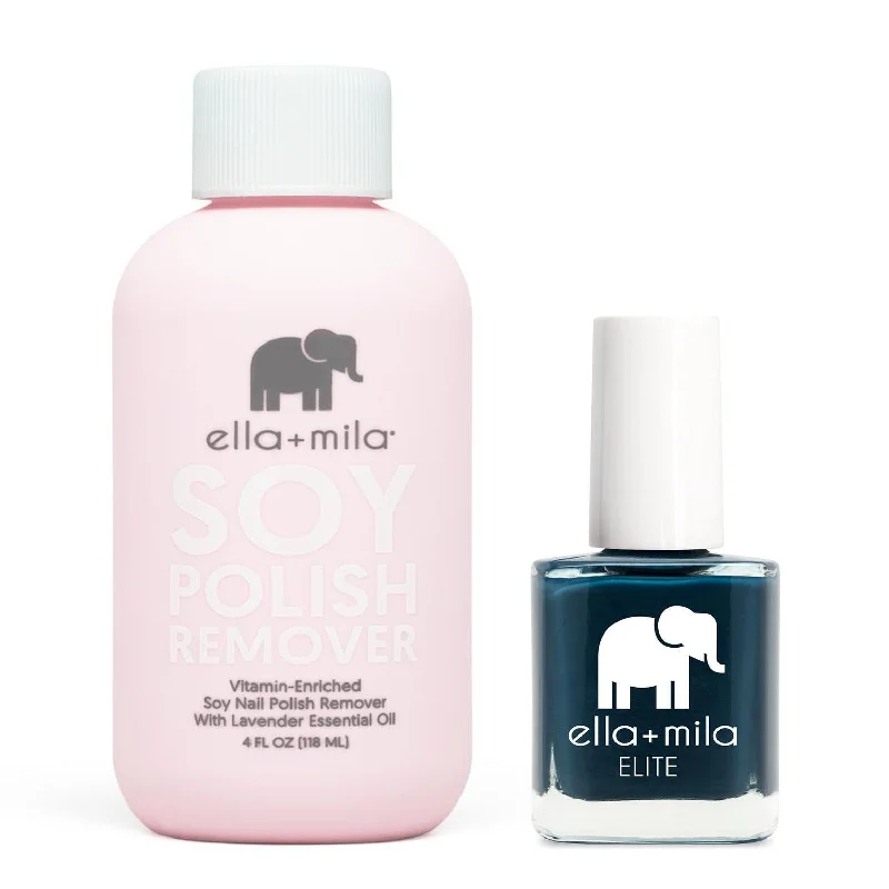 Salon-grade nail acrylic-ella+mila - Soy Polish Remover & Mediterranean Mist - .45oz