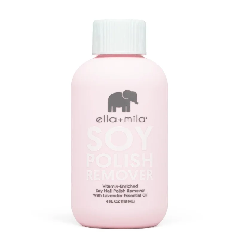 Premium nail acrylic sets-ella+mila - Soy Nail Polish Remover - 4 oz