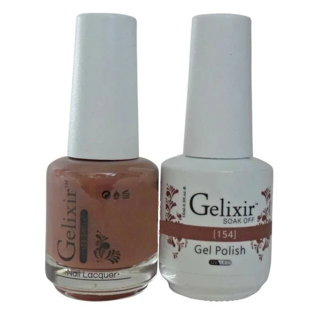 Travel-size nail polish rack-GELIXIR GEL COLOR  - GLX154 - Duo Gel & Polish 0.5oz