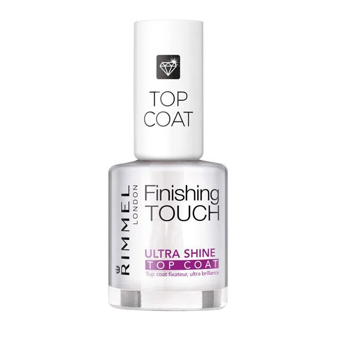 Instant-set nail top coat-Rimmel London Finishing Touch Ultra Shine Nail Top Coat