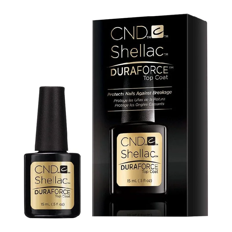 High-pigment nail lacquer-CND Shellac Duraforce Top Coat 0.5 oz.