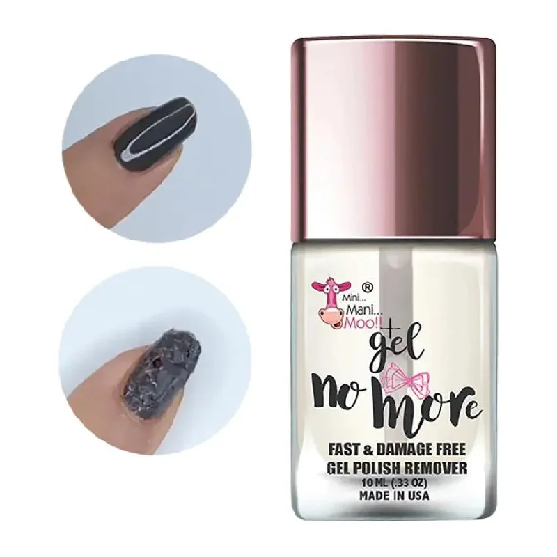 Velvet nail gel topper-Mini Mani Moo! Gel No More Gel Polish & Dip Remover