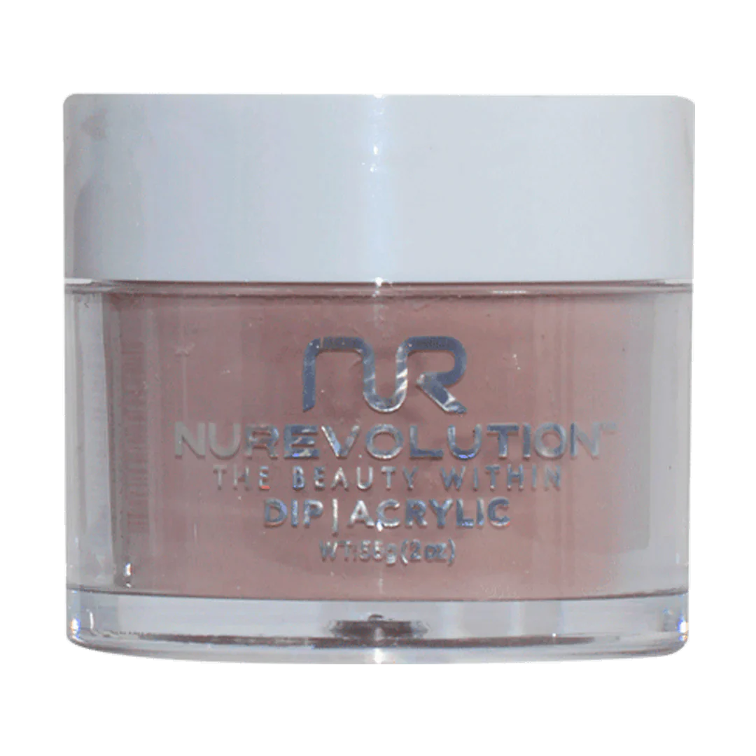 Soft-touch nail polish-NuRevolution Trio Dip/Acrylic Powder 052 Chocolate Chip