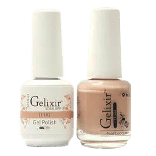 Quick-cure nail sealant-GELIXIR GEL COLOR  - GLX116 - Duo Gel & Polish 0.5oz