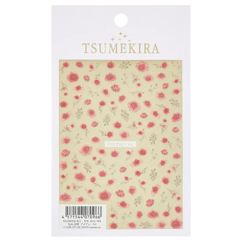 Non-toxic nail remover pads-MISAKI MARUYAMA  FLOWER GARDEN STICKERS | NN-MIS-108