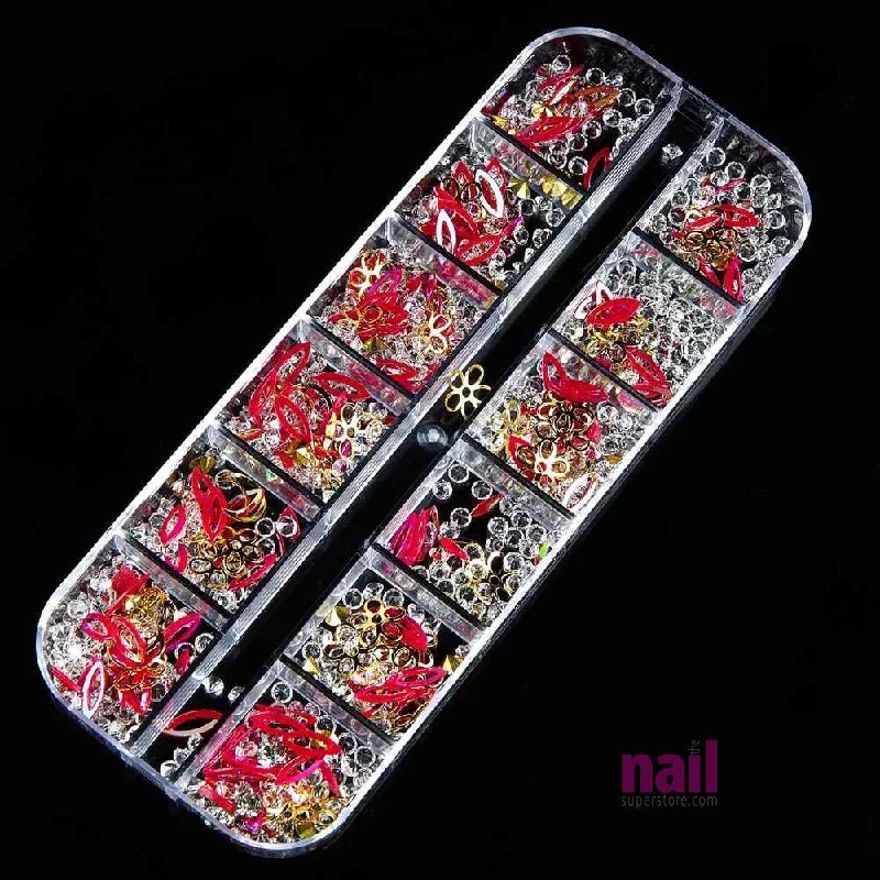 Anti-fade nail gel-Mixed Japanese Nail Art Parts | Pack #4 - Pack