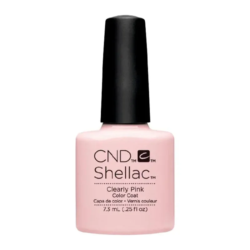 Chrome nail powder-CND Shellac Clearly Pink