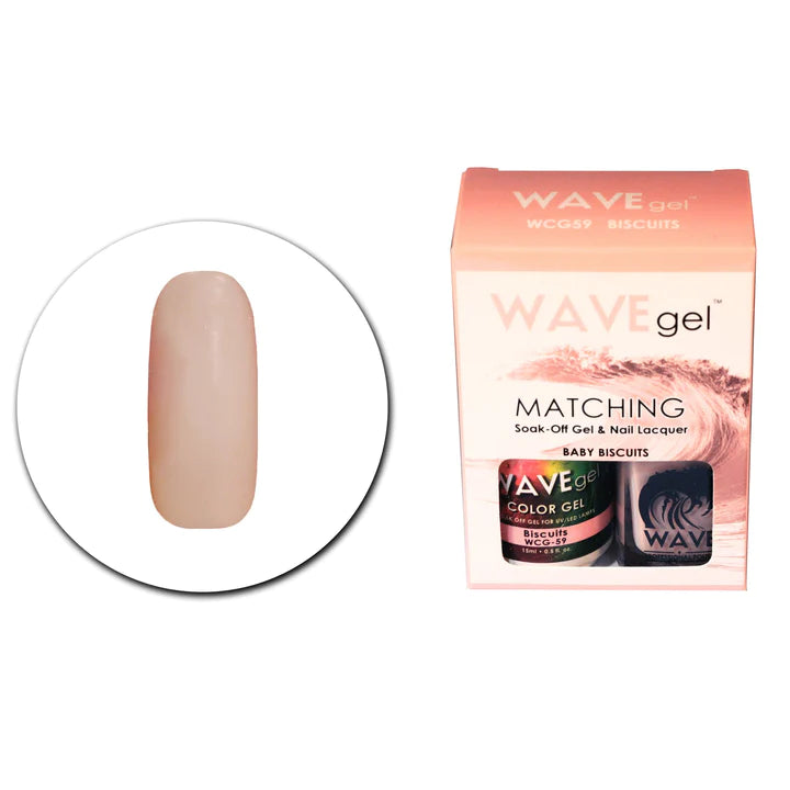 Professional nail acrylic kits-WAVE GEL MATCHING SET #059 - Biscuits