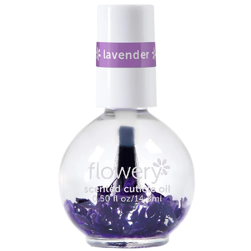 Crystal nail art gems-Flowery - Cuticle Oil - Lavender 0.5 oz