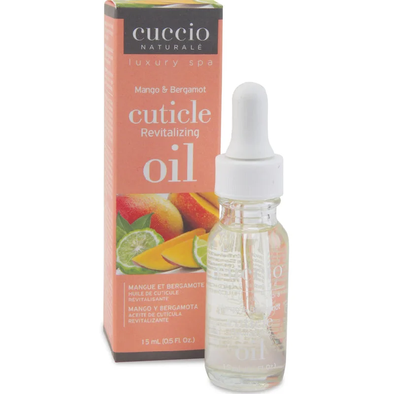 Durable nail gel sealant-Cuccio - Revitalizing Cutcile Oil - Mango & Bergamot 0.5 oz