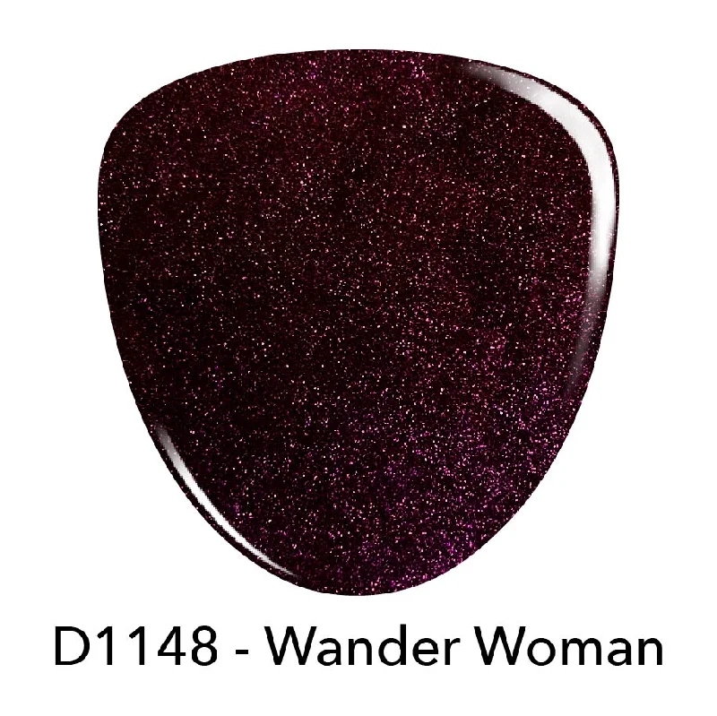 Diamond nail art decorations-D1148 Wander Woman Wine Shimmer Dip Powder