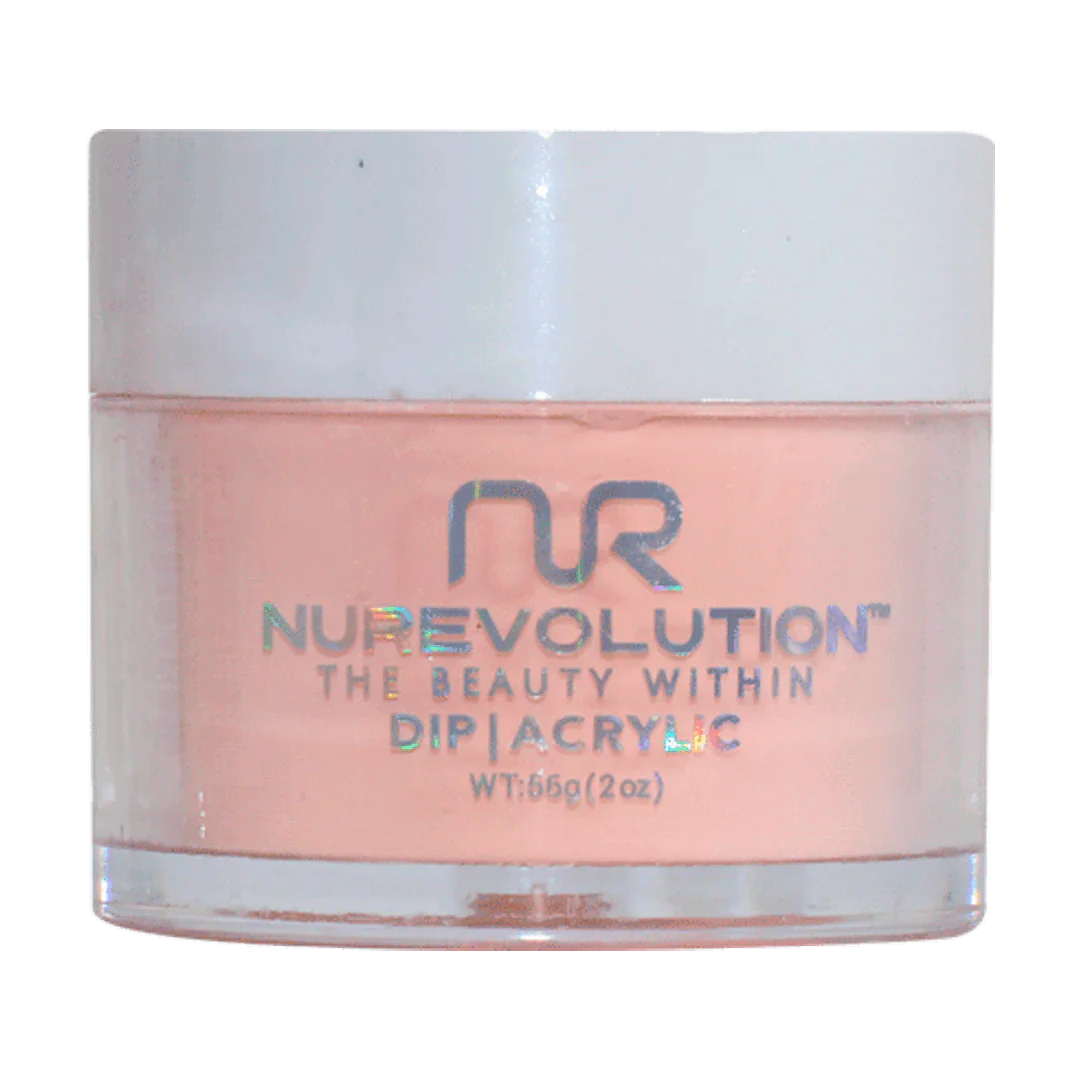 Anti-yellowing nail top coat-NuRevolution Trio Dip/Acrylic Powder 047 Soft Spoken