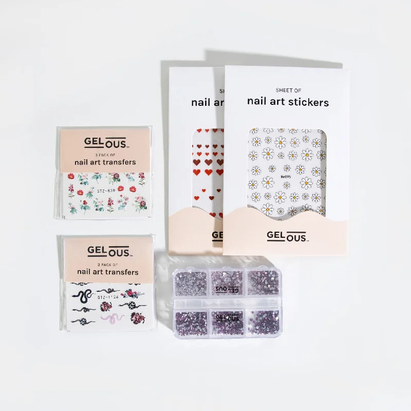 High-shine nail gloss-Nail Decal Bundle | Customisable